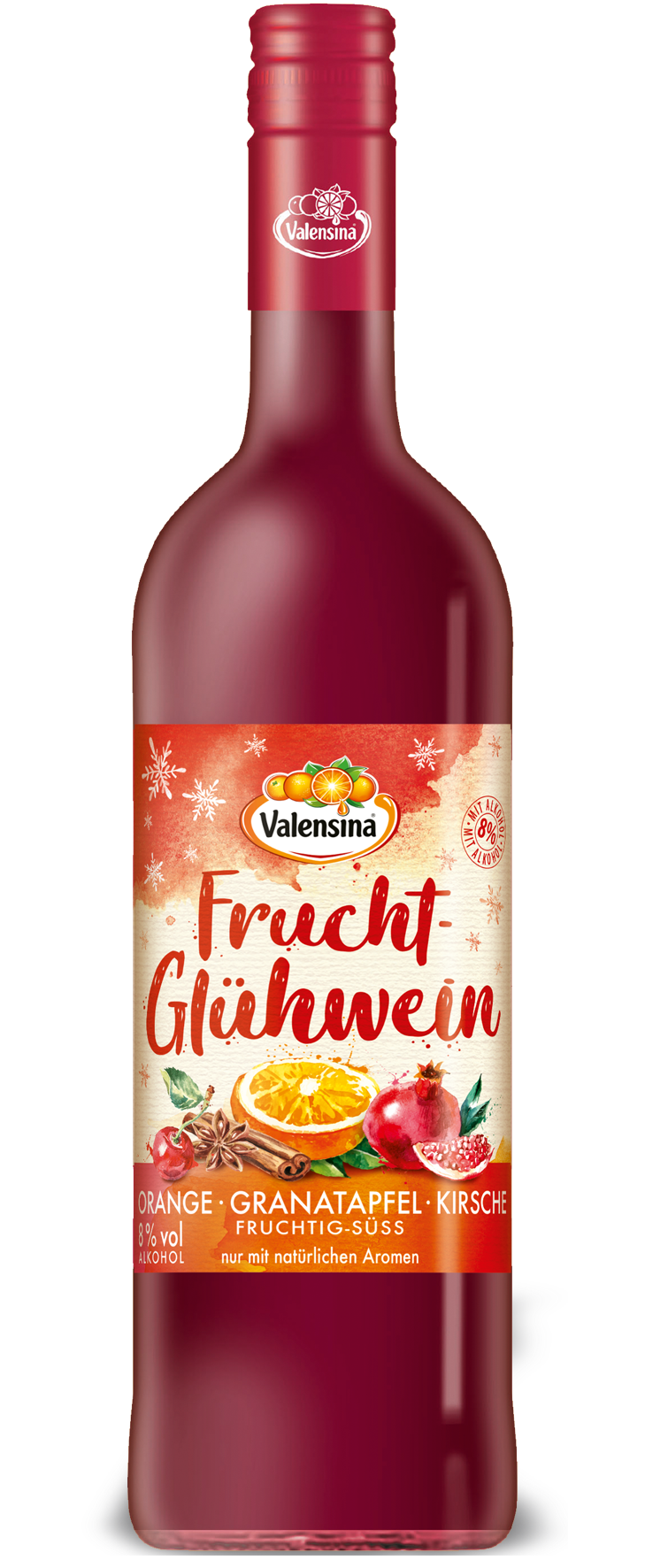 Fruchtglühwein Orange Granatapfel Kirsche